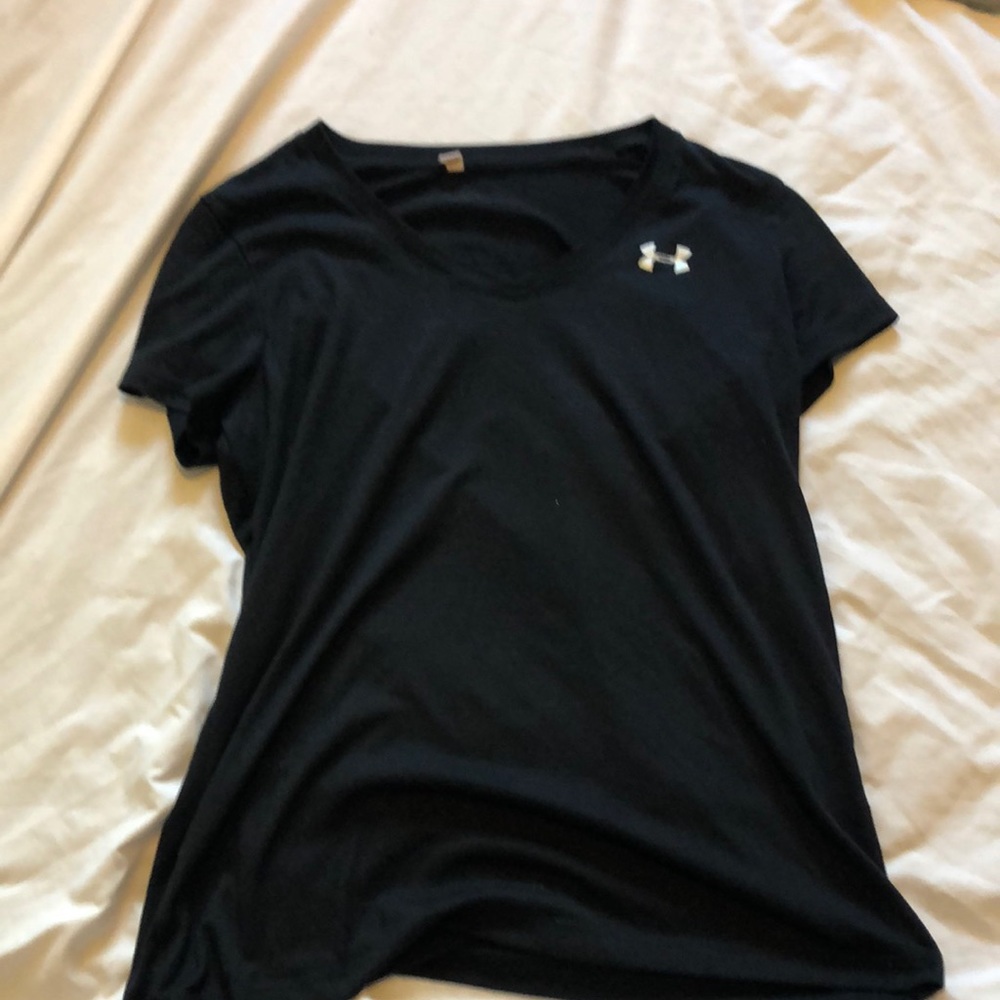 Black under armor shirt with v neck